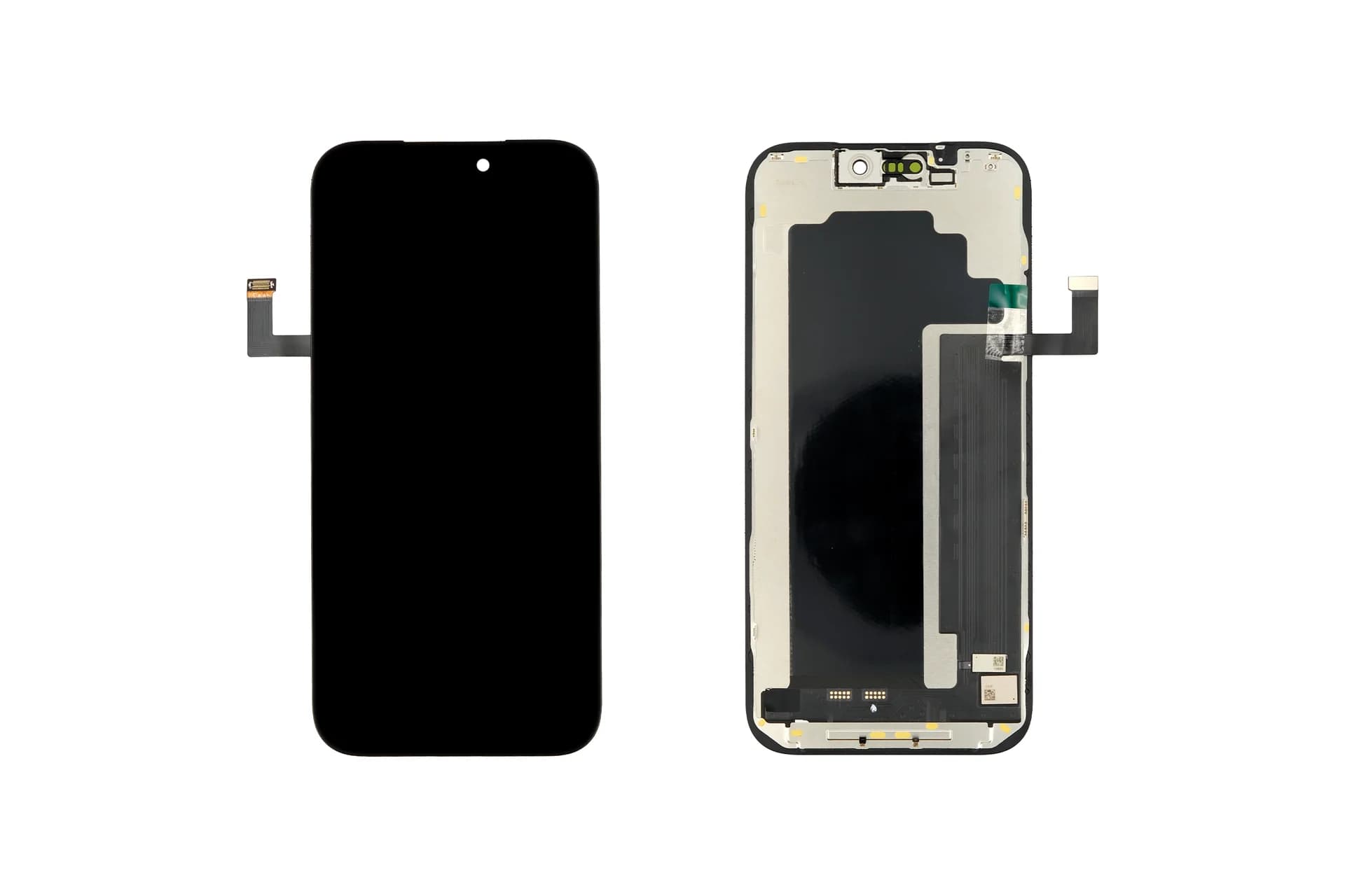Display assembly front and rear structure
