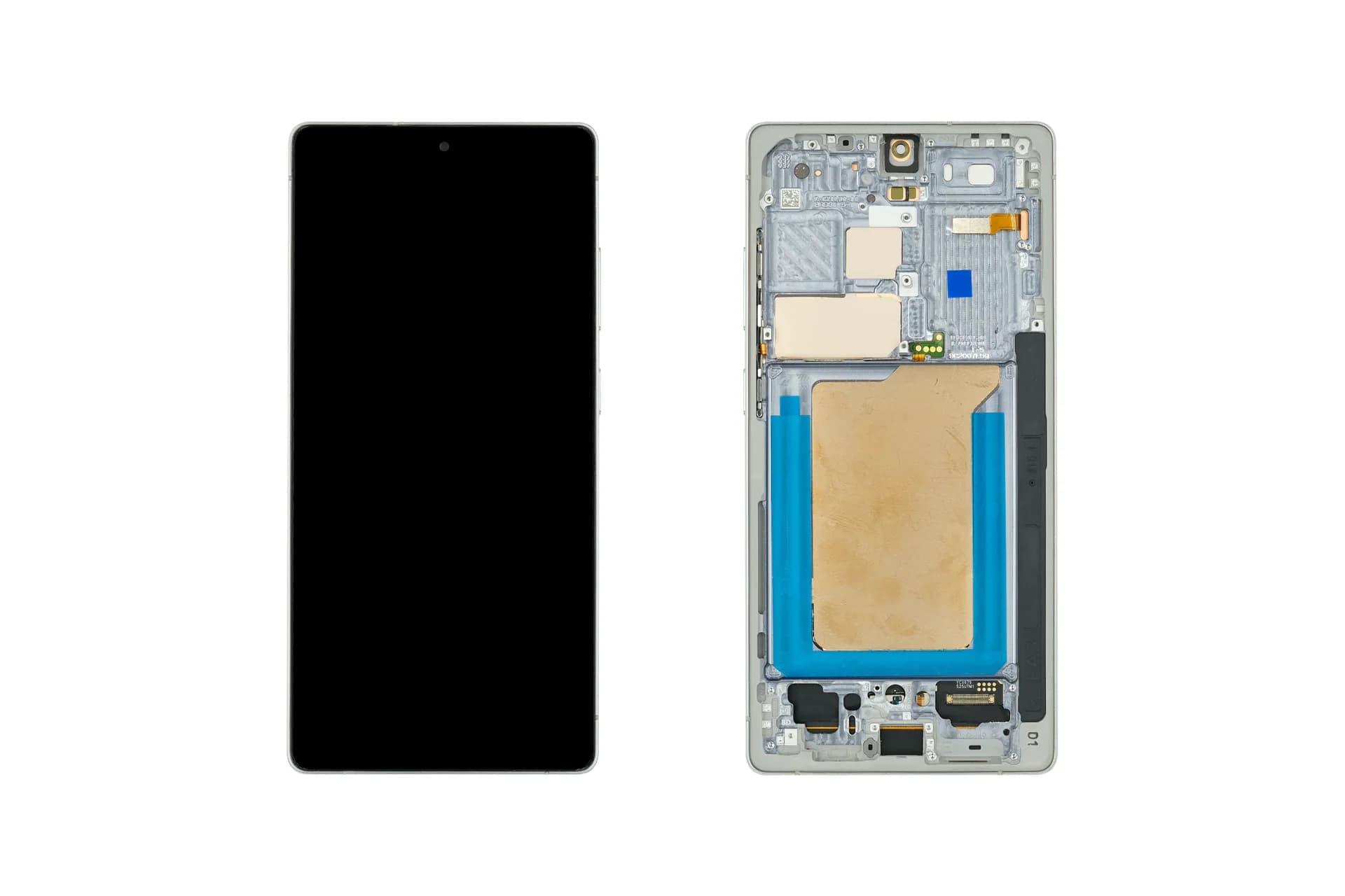 With-frame display assembly structure