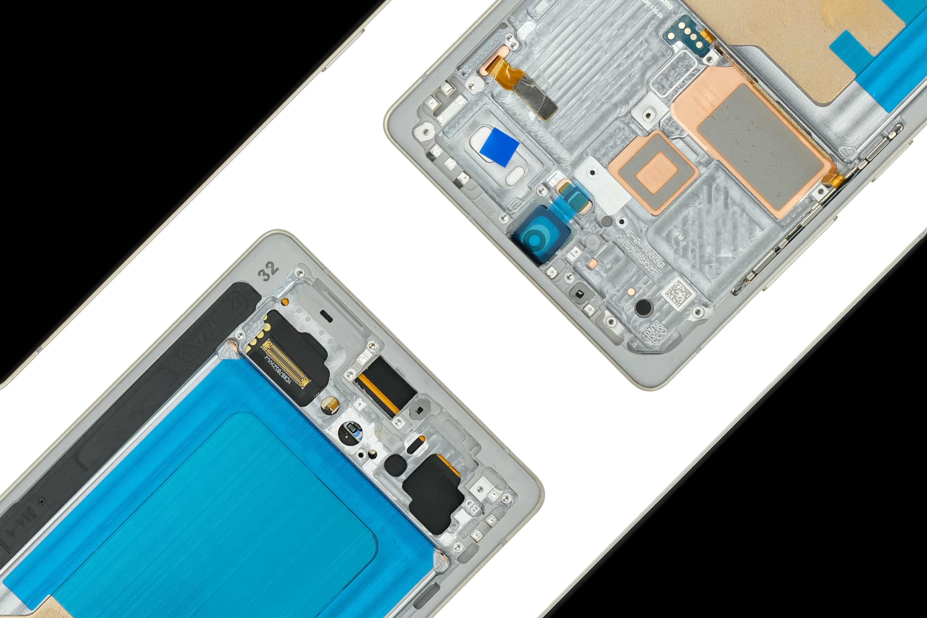 Mobile display assembly component structure inspection image
